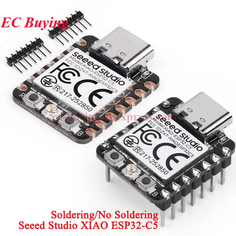 5 Stück/1 Stück Seeed Studio XIAO-ESP32-C5 2,4GHz 5GHz Dual-Band Wi-Fi 6 Ble 5 IEEE Zigbee Thread RISC-V IOT Entwicklungsboard-Modul