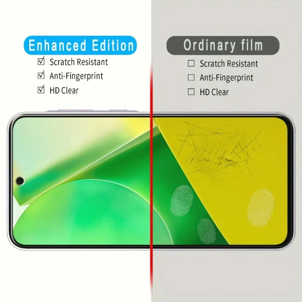 Premium Tempered Glass Full Cover Screen Protector - 3 Pack