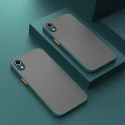 Shockproof Armor Matte Silicone Bumper Case with Clear Hard PC - iPhone 6 SPlus (Dark Green)