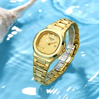 NIBOSI Luxury Square Watch for Woman Waterproof Luminous Date Ladies Watch Stainless Steel Quartz Women's Watches Female Reloj 2