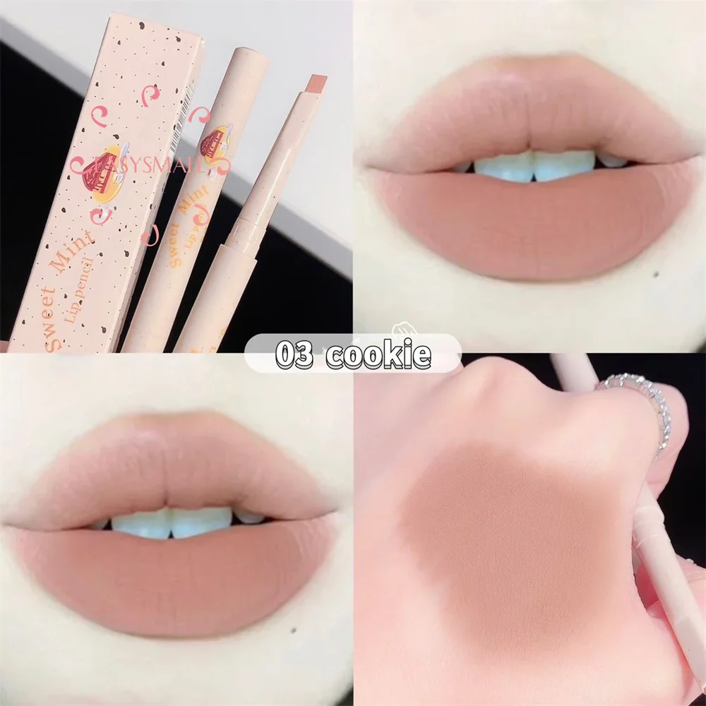 

5Colors Lipliner Pencil Waterproof Sexy Red Matte Contour Tint Lipstick Lasting Non-stick Cup Moisturising Lips Makeup Cosmetic