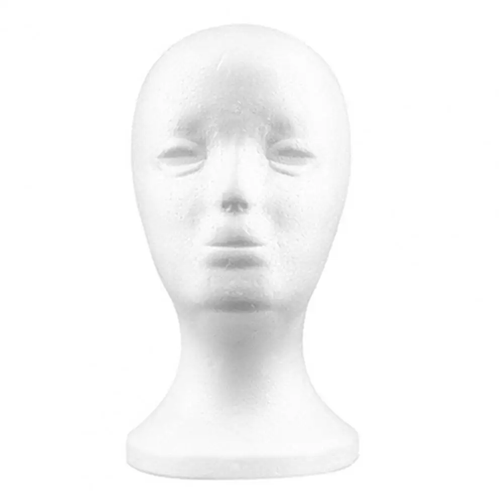 Head Model Lightweight Convenient Foam Female Foam Mannequin Head Hats  Glasses Wigs Display - AliExpress
