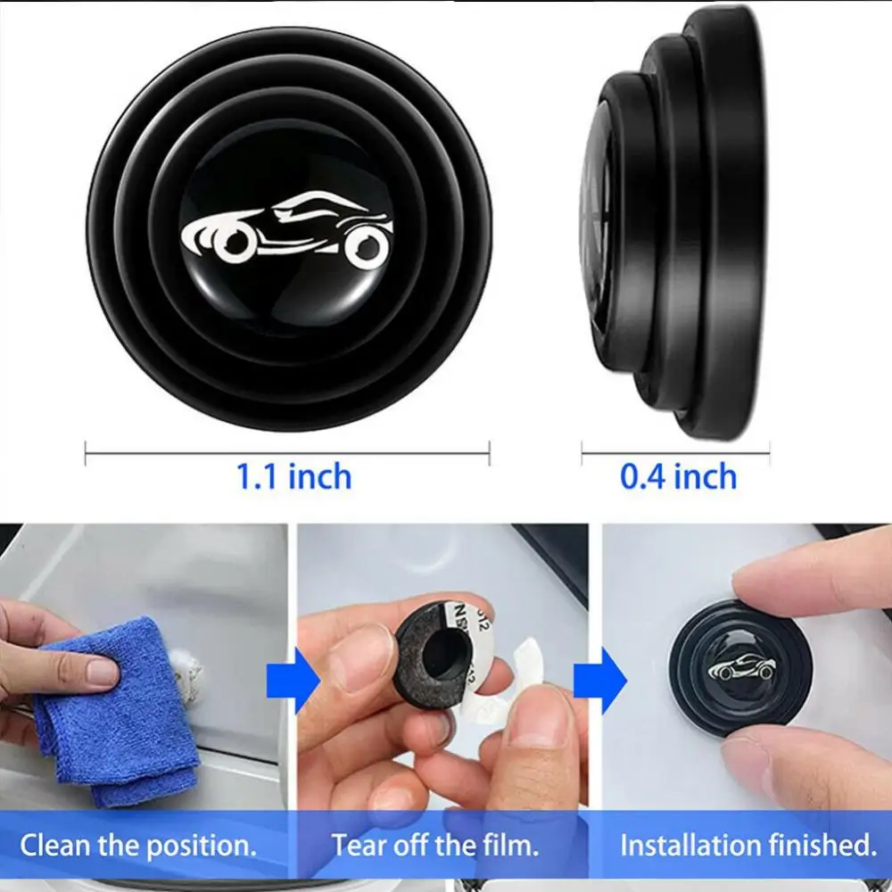 Car Door Stickers 10Pcs Shock Absorber Silicone Protection Universal Pad Car Door Shock Gaskets Car Exterior Accessories