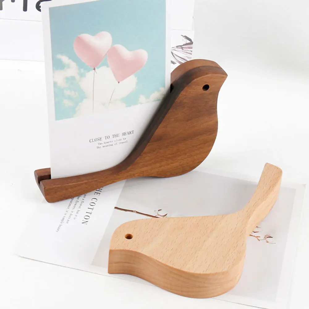 Bird Business Card Case Business Card Holder Holder Cartoon Log Creative Gift Living Room Decoration