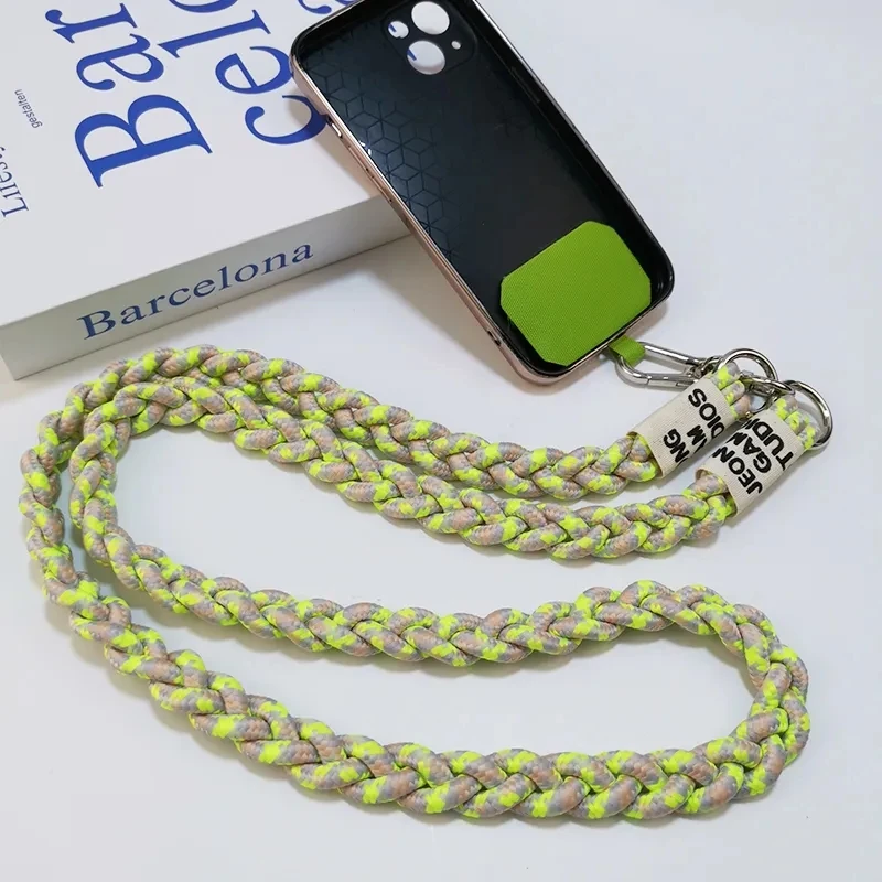 Outdoor Sports Braided Crossbody Phone Lanyard Strap