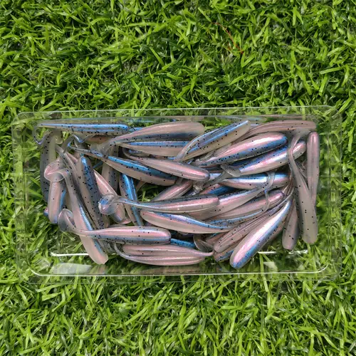 50PCS Micro Soft Fishing Lures 0.35g/35mm T-tail Worm Lure Small Artificial Bait Jig Wobblers Bass Pike Fishing Tackle - Image 9