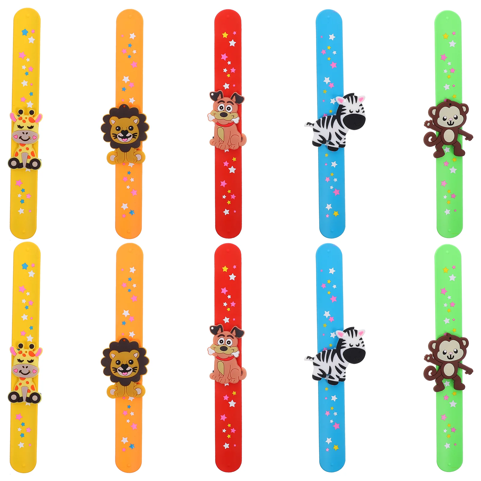 

Cute Animal Snap Ring Cartoon Silicone Bracelet Party Gift Wrist Strap Festivals Wristbands
