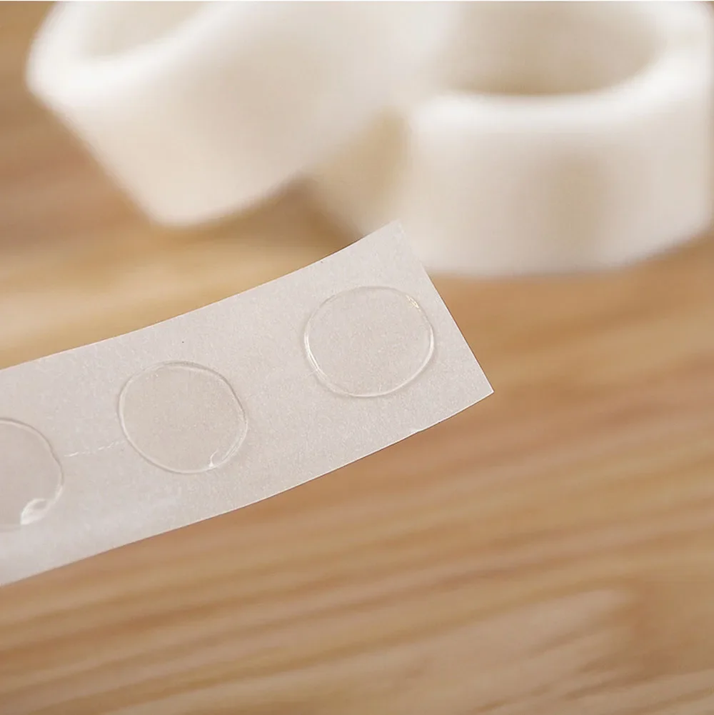 Candle Wick Stickers Holder DIY Glue Dots Double sided No Trace Fixed Wax Candles Plastic Transparent Movable Base
