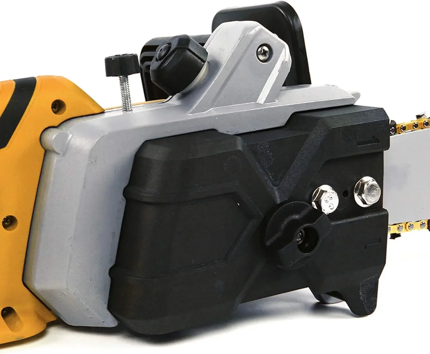 16 Zoll 2000 W elektrische Kettensäge, 800 U/min, automatische Kraftstoffeinspritzung, verstellbare Kette für Zweige, Sträucher, Holz, Gärten – Detail 4