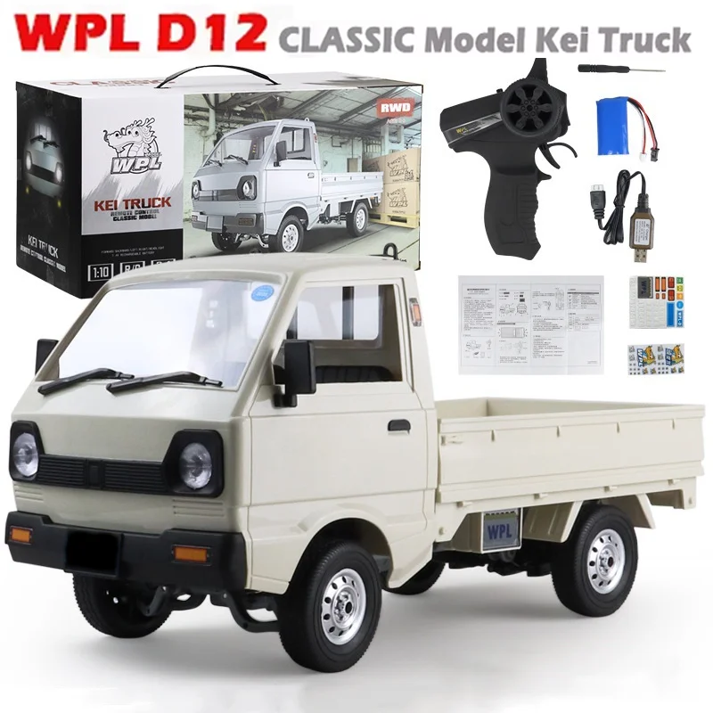 RC Cars RC Trucks 1:10 D12 Rc Car 2WD Electric Drift Full-scale Simulation Professional Remote Control Pickup Truck Model Toy