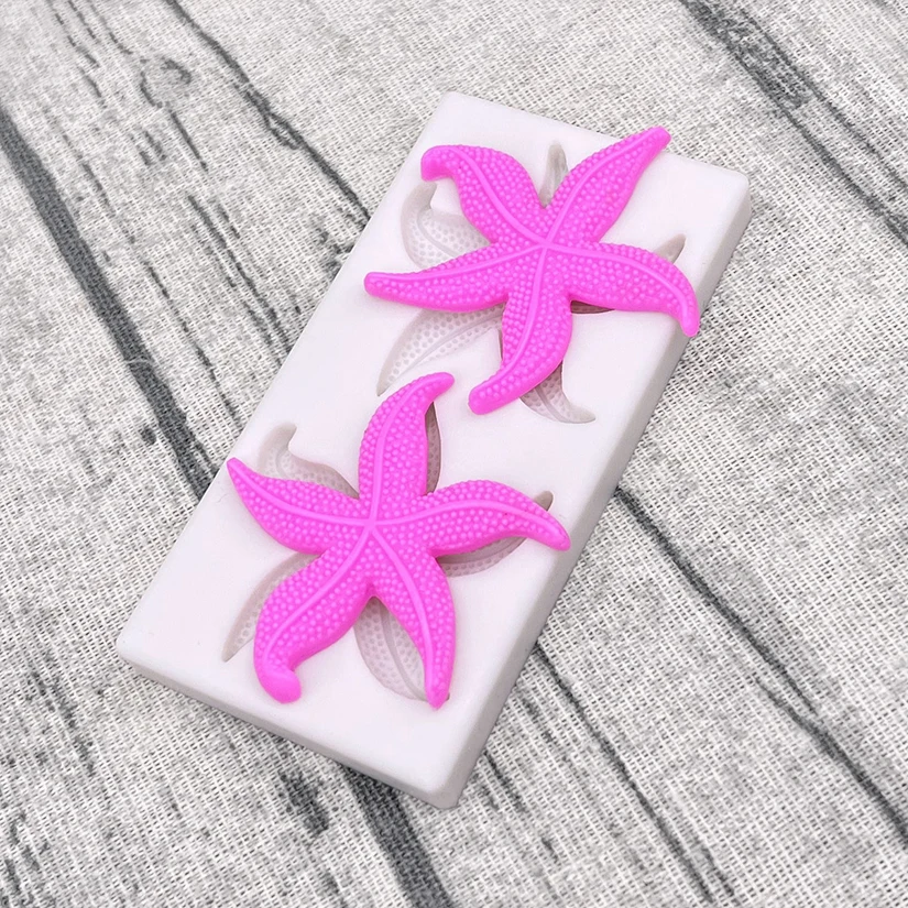Starfish Silicone Mold – Sugarcraft, Chocolate, Cupcake, Fondant, and Cake Decorating T... - SKU Starfish Silicone Mold ...