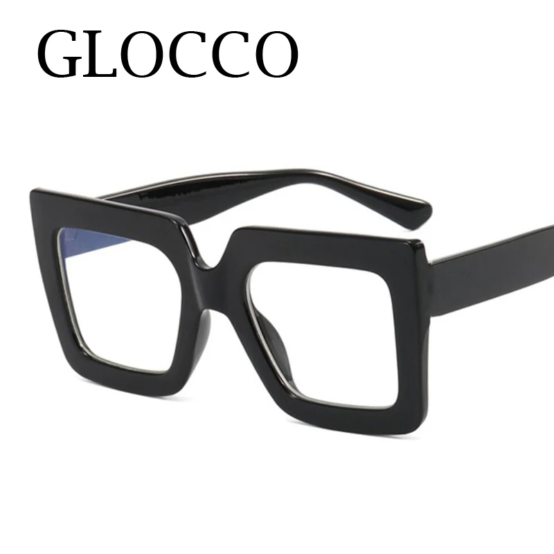 Montatura Occhiali Vista Oversize Retro Nero E1635 – Grandi E Spessi – Solo Telaio