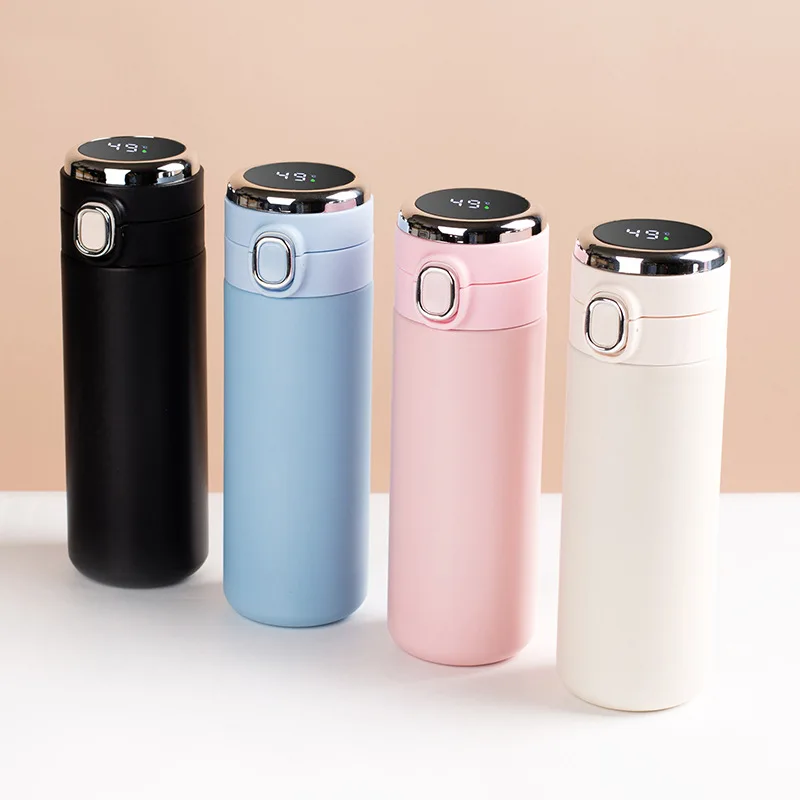 Stainless Steel Smart Thermos Temperature Display Vacuum Flasks Coffee