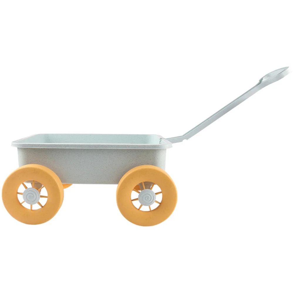 Cartoon Summer Pull Toy Seaside Toddler Children’s Toys Kids Wheelbarrow Plastic Construction Vehicles Sand Digging 6