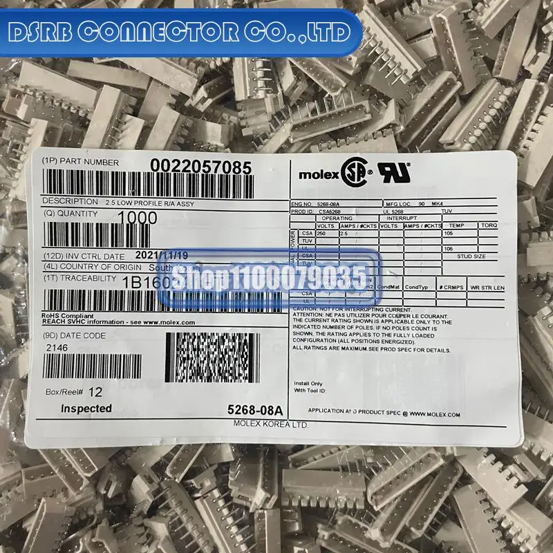 

100pcs/lot 100% new and origianl 2205-7085 22057085 22-05-7085 5268-08A