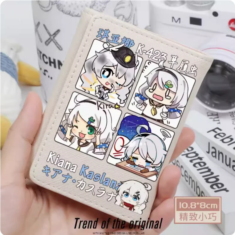 Anime Honkai Impact 3 Kiana Kaslana  Fashion Wallets PU Purse Card Holder Hasp Money Bag Cosplay Gift B402