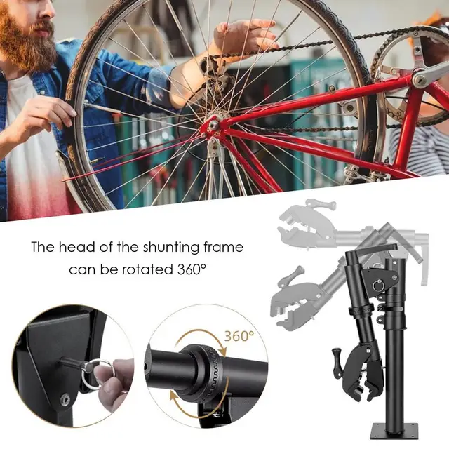 Vélo D'entrainement Pliable En Acier Avec Levier De Blocage Rapide Pour Roue Avant 26-29 Pouces Entraînement Vélo à La Maison Et à L'intérieur