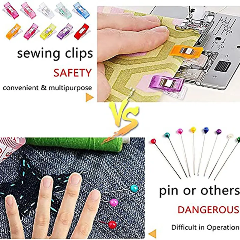 50/20/10PCS Sewing Clips Plastic Clamps Quilting Crafting