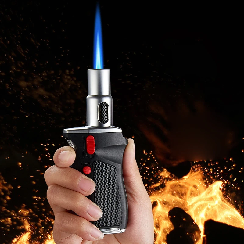 

Outdoor BBQ Kitchen Lighter Igniter Welding Gun Portable Butane Gas Lighter Windproof Cigar Lighter Unusual Cigarette Lighters
