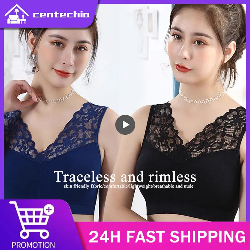 WomensSportsBraOneSizeWomenBraPushUpSexyLaceUnderwearSleep