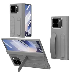 Premium Wrist Strap Cover with Stand and Screen Protector for Google Pixel 10 Pro Fold (GRAY)