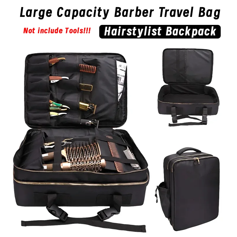 Professional Salon Storage Bag Large Capacity Backpack Multifunction Carrying Case For Hairdresser Travel Bag Barber Accessories