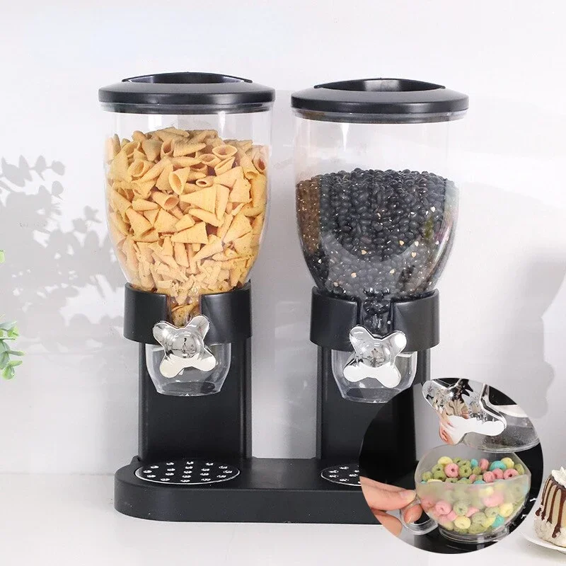 2L/4L Cereal Dispemser Kitchen Sealed Dry Cereal Grain Bucket Dispenser Moisture-proof Food Container Grain Tank Keep Fresh Box 3