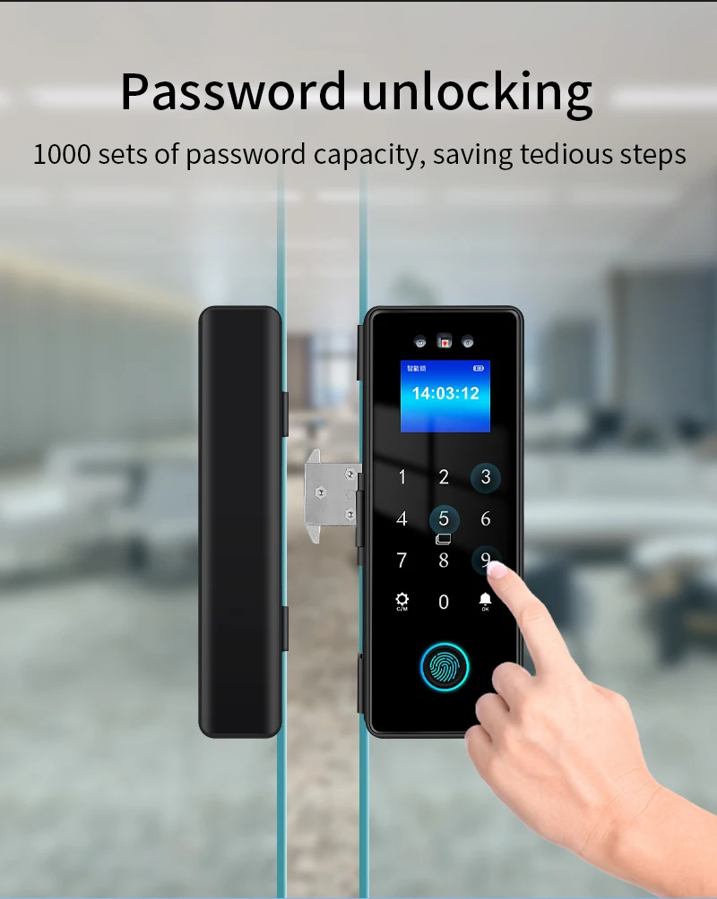 3D Face Recognition Smart Lock Tuya APP WIFI Infrared Sensor Biometric Electroni
