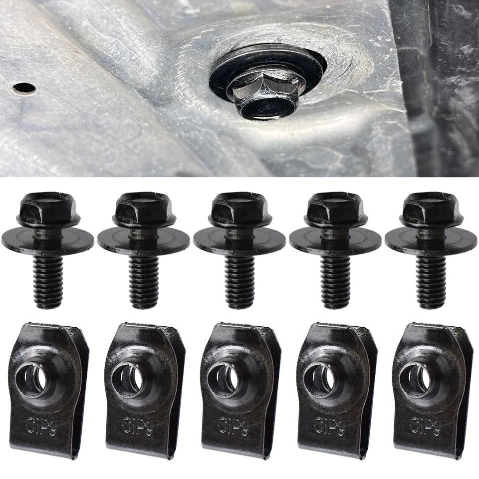 Kit 35 Bulloni E Clip Per Sottoscocca E Parafango – Dadi A U, Bulloni E Clip A Scatto Per Infiniti G35, Nissan 350Z