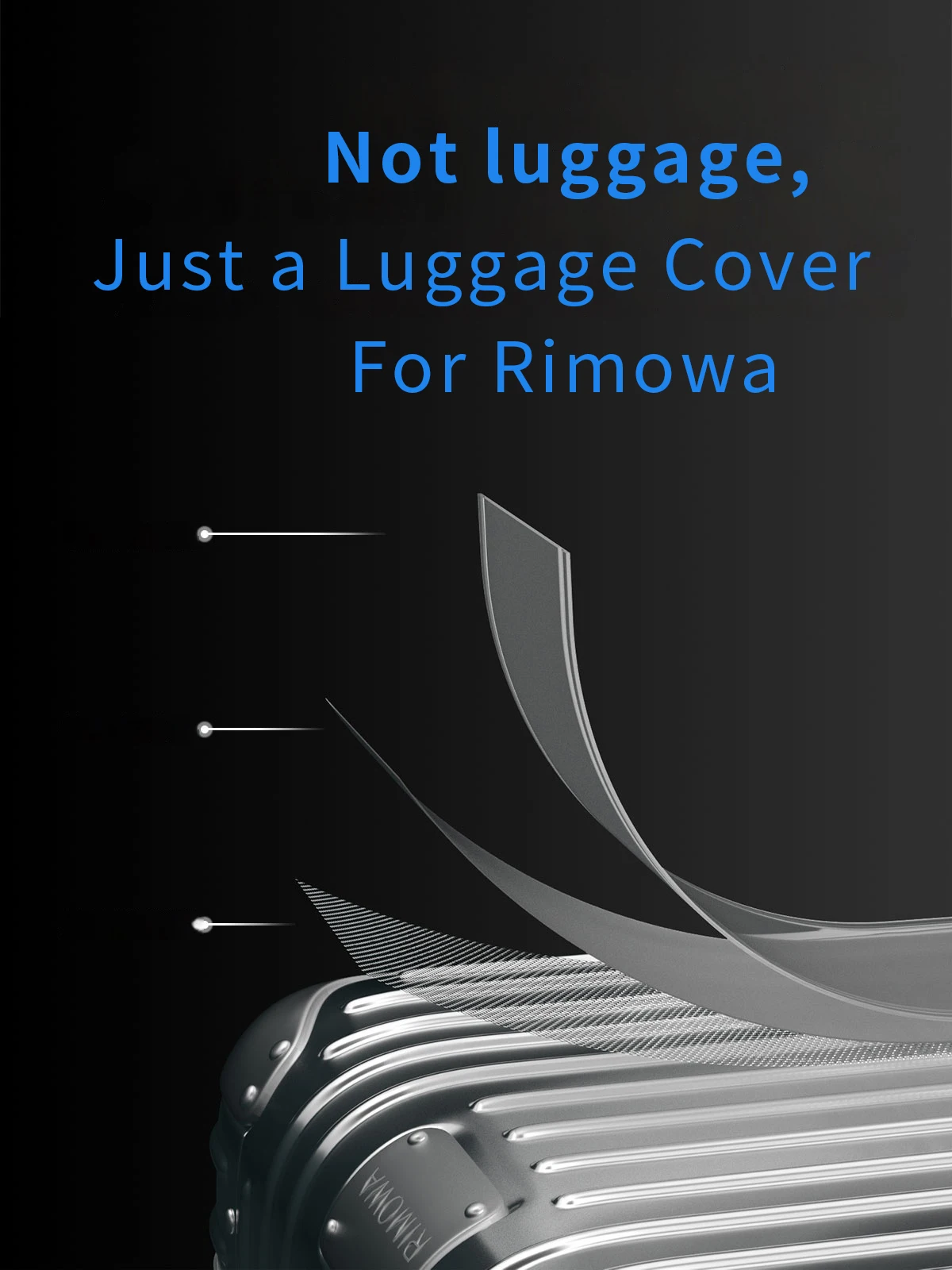 Clear Luggage Cover Applicable For Rimowa Original Protective Transparent 21 26 30 Inch Rimowa Topas Suitcase Case Cover