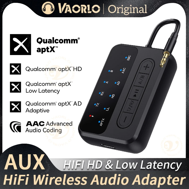 Wireless HiFi Music Adapter with 2-in-1 Bluetooth Audio Receiver & Transmitter