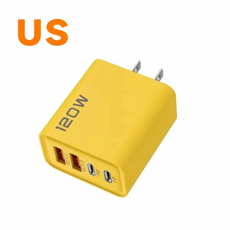 ตัวเลือกสินค้า อะแดปเตอร์ชาร์จเร็ว 4 พอร์ต USB-C 120W ชาร์จได้ทุกแบรนด์