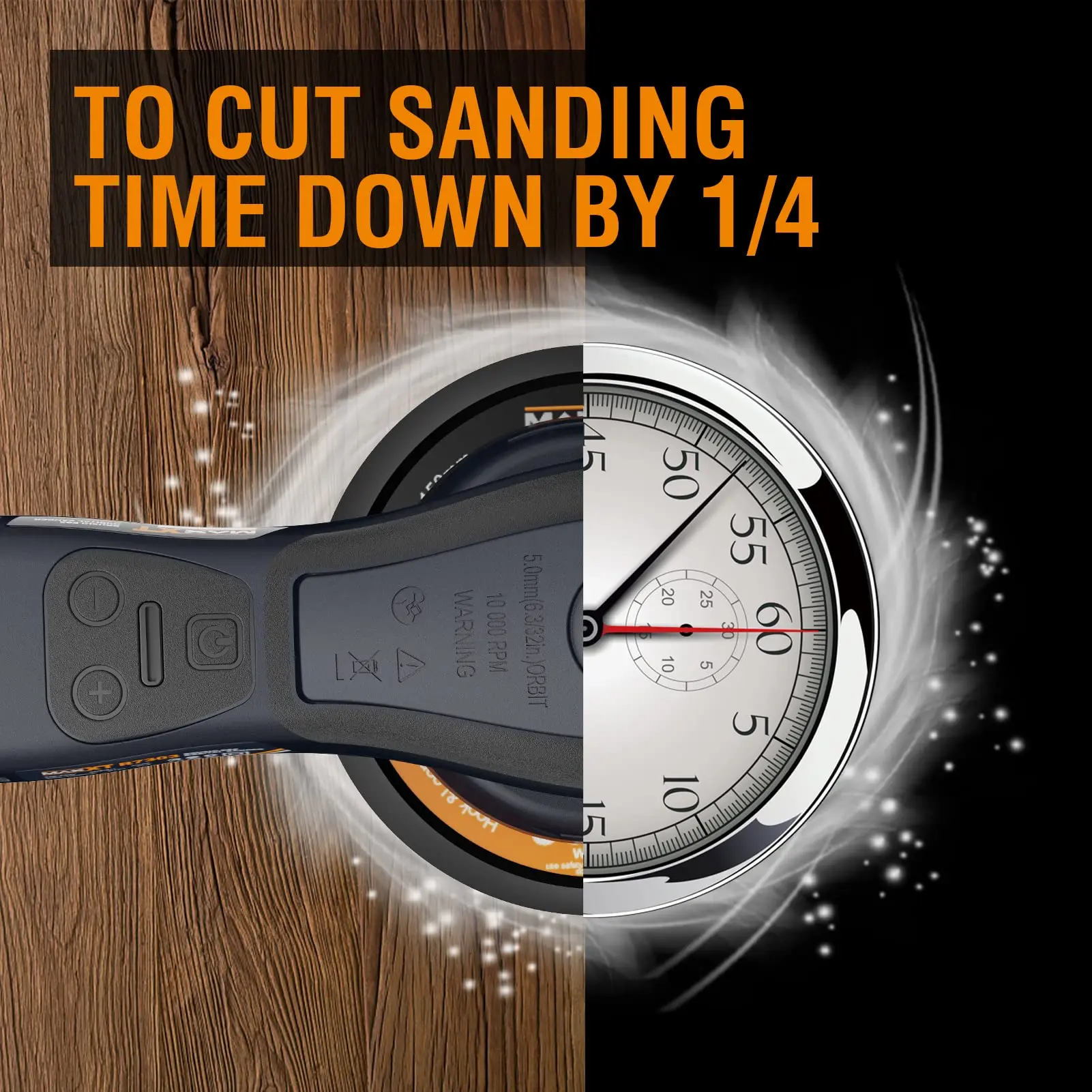 MAXXT 6-inch Wall Grinder Motor Multifunctional Car Polishing Machine Angle Wood Sanding Machine Vacuum Sanding Machine Putty 6