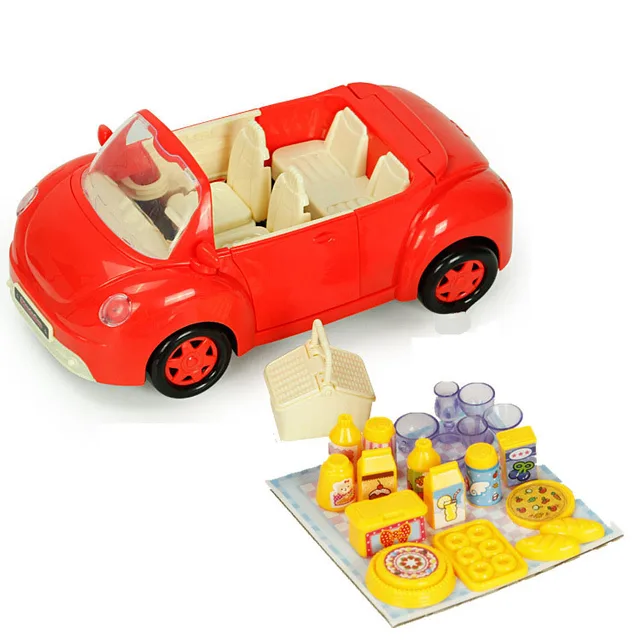 Camping Sports Car Play House Amusement Park Anime Family Roles Cartoon Convertible Toys Cars Pvc Model Kids Birthday Gift Set 3