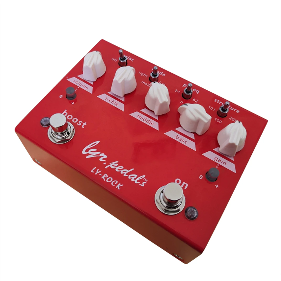 LY-ROCK BONGEER PEDALS Guitar pedal, Red Distortion effect pedal