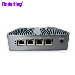 CPU E3825 Pfense Mini Router Server ,4*1000M NIC I211 Lan ,Support HDD SSD Linux ,HD VGA Dual Display ,Fanless Desktop Computer