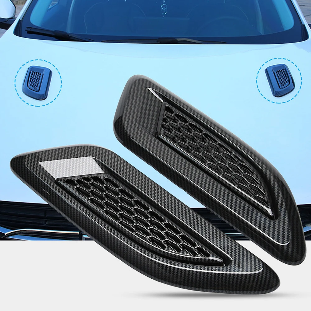 

A Pair Car Exterior Hood Air Vent Outlet Wing Cover Trim for Land Rover Range Rover Evoque 2012-2018 Car Styling Accessories