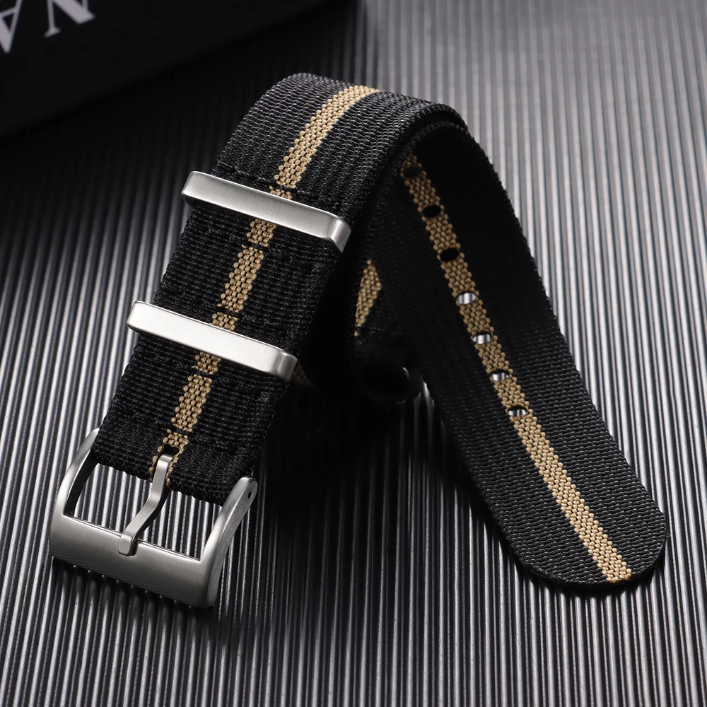 Military Nylon Canvas Watch Band - Universal Fabric Strap Replacement