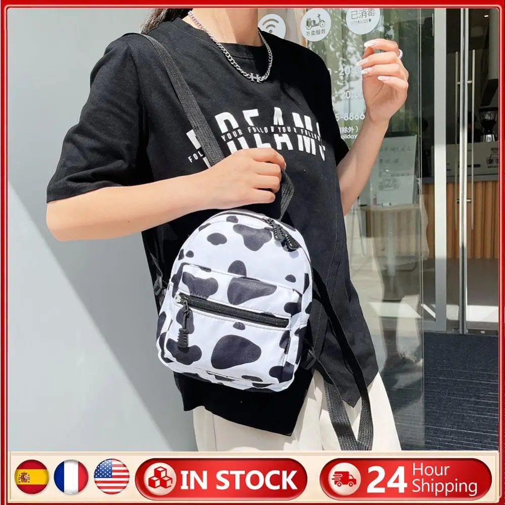 Nylon Animal Pattern Backpack for Women Casual Daily Use