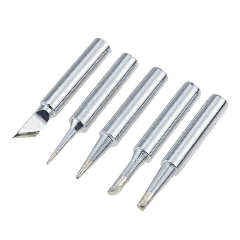 

5 Pcs I+B+K+2.4D+3C Soldering Iron Copper 900M Soldering Iron Head Set Inside Hot Bare Copper Electric Soldering Iron Tip