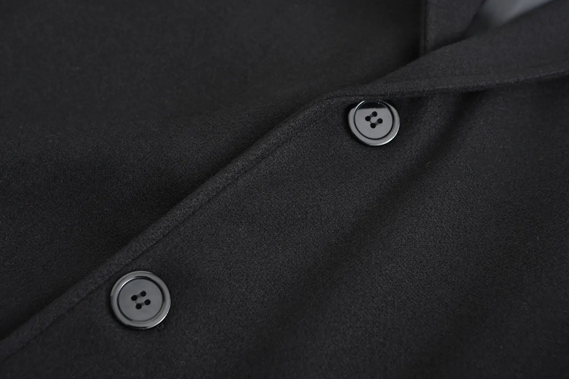 Casual Grey/Black Woolen Blazer for Men with Single Breasted Formal Dinner Jacket Elegant Suit Long Coat for Wedding/Business