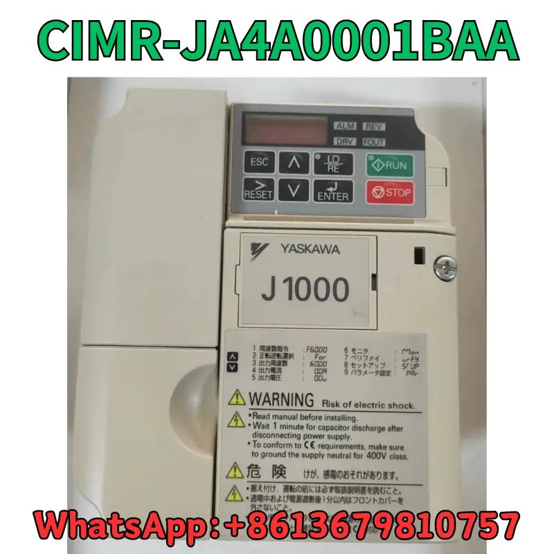 

Used Frequency converter CIMR-JA4A0001BAA test OK Fast Shipping