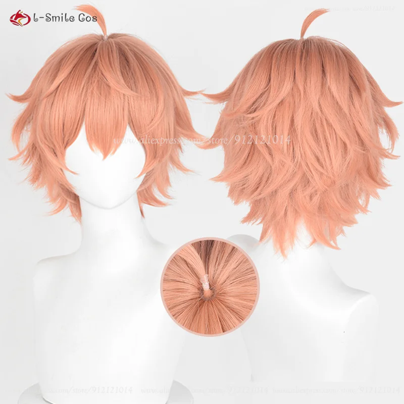 

Парик для косплея Эдди из аниме, термостойкие синтетические искусственные волосы для Хэллоуина, унисекс, с шапочкой, 30 см