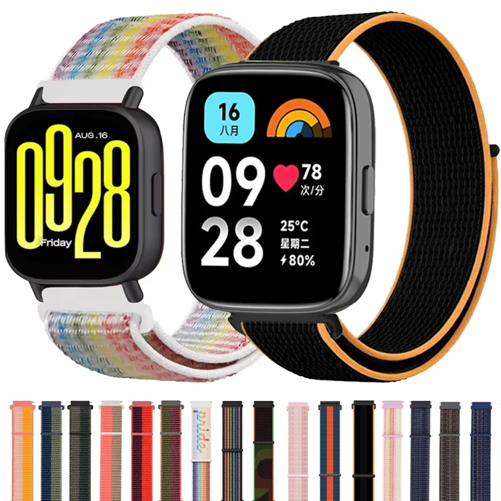 Vibrant 22mm Nylon Loop Watchband Strap