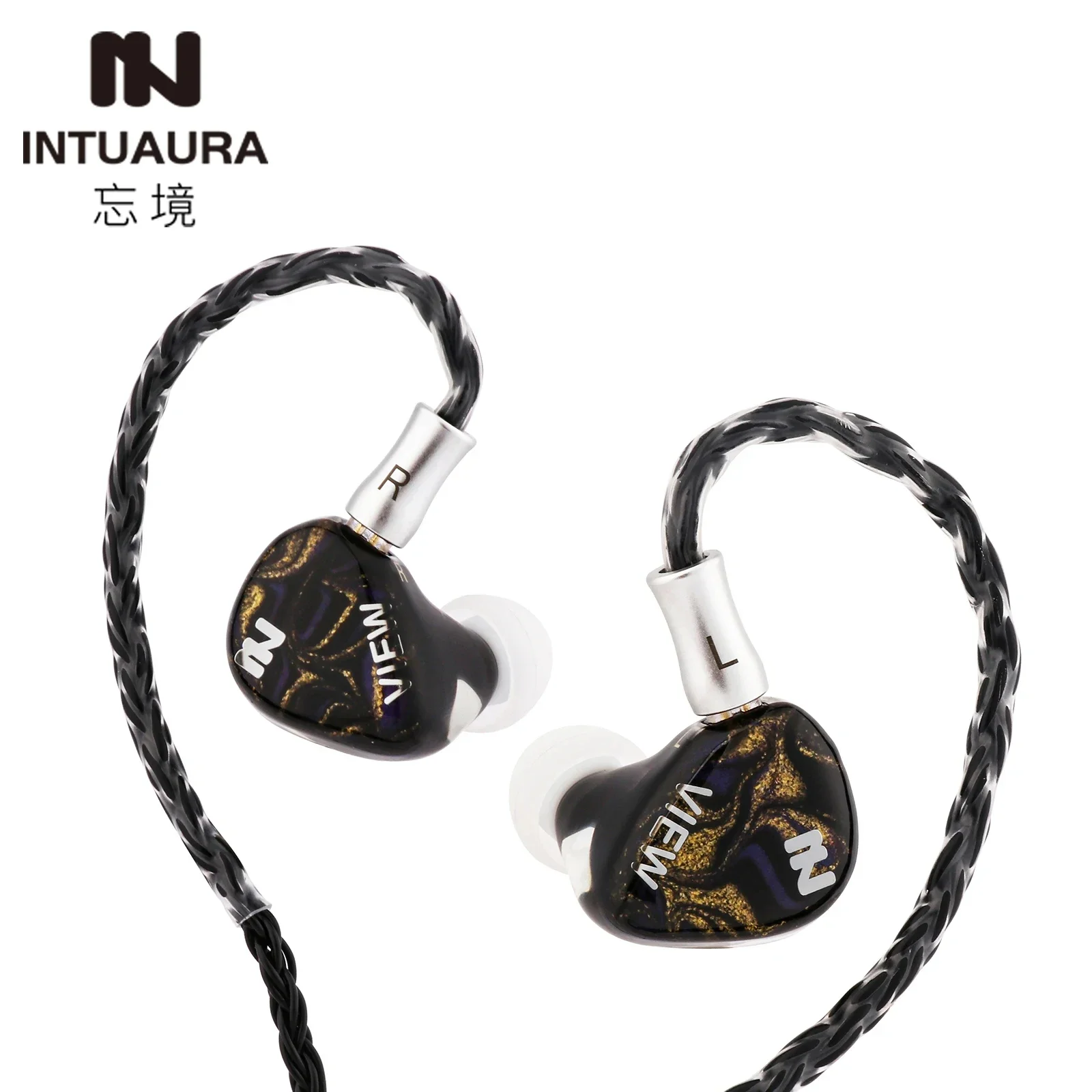 INTUAURA 스플렌더 II 하이파이 이어폰 유선 이어버드, 광대역 1DD IEM 인이어 모니터, 3.5mm/4.4mm 고순도 케이블, 선주문