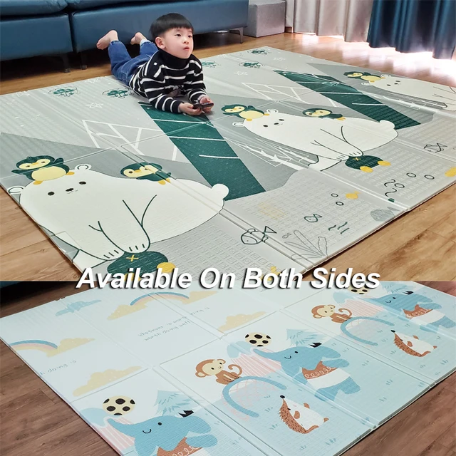 Foldable Cartoon Baby Play Mat Xpe Puzzle Children's Mat Thick Baby Crawling Play Mat Game Playmats Waterproof Rug Soft Foam Mat 3