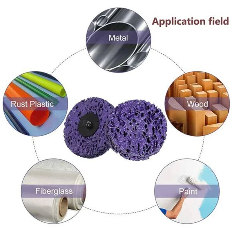 2 Pollici 50 Pezzi 50 Dischi Abrasivi Roloc In Zircone 2" Grana 40 - Foto 4