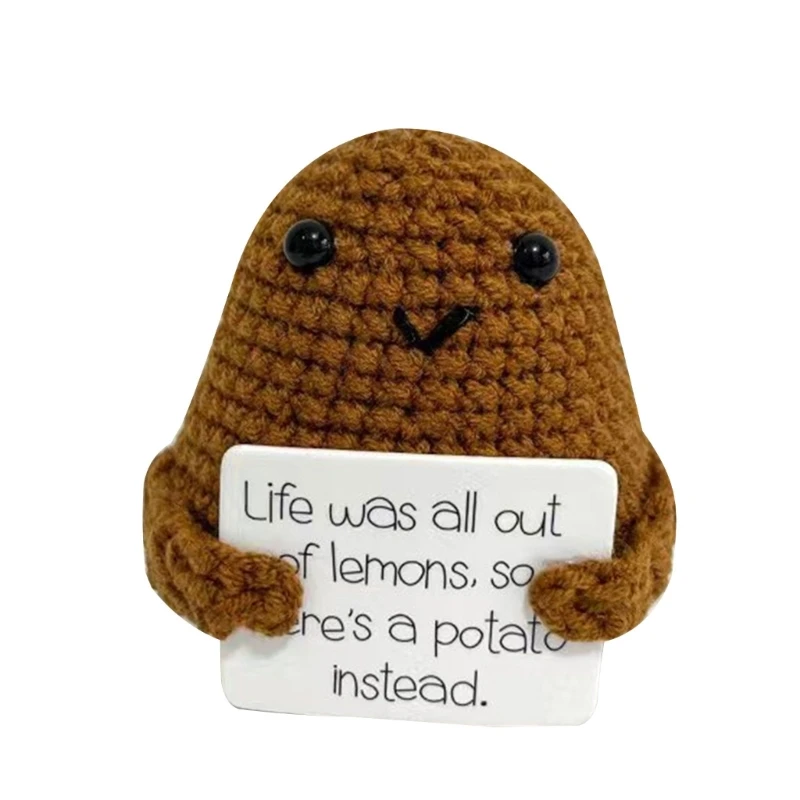 Positive Potato Pocket Potato Toy Knitting PotatoDoll EmotionalSupport Toy