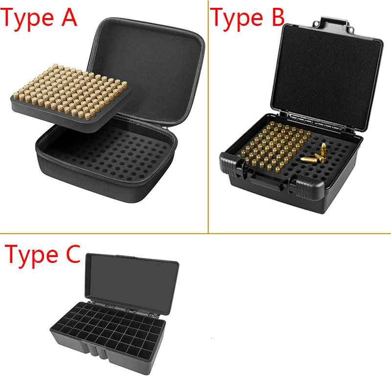 Description Picture 2 of item9mm Hunting Cartridge Box Ammo Pouches 216/99/50 Rounds Ammunition Storage Case Bullet Holder Bag for Shooting Accessories