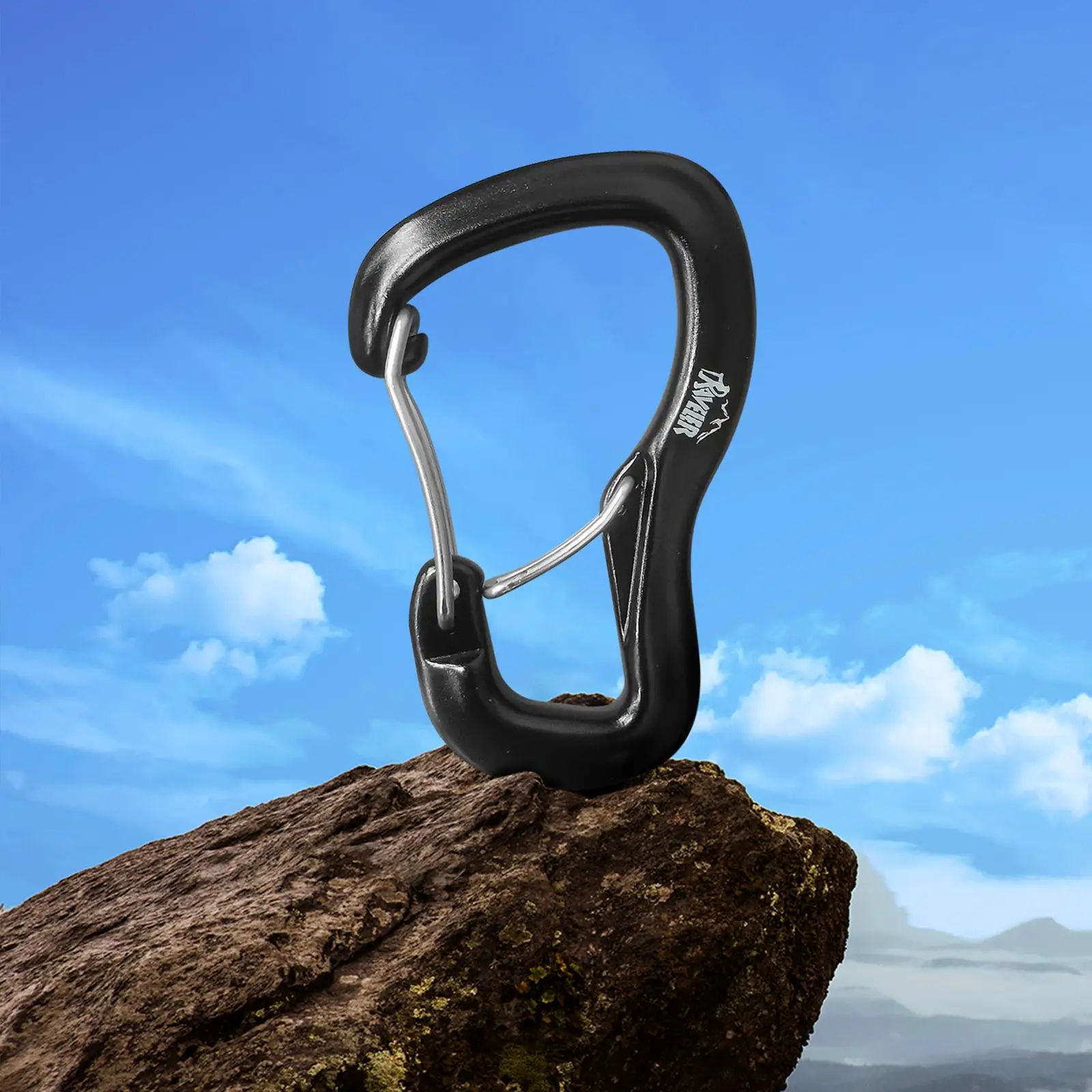 D Shape Hammock Carabiner Buckle Mountaineering Equipment Hook Sport Tools Lightweight 8kN for Backpack Keychain